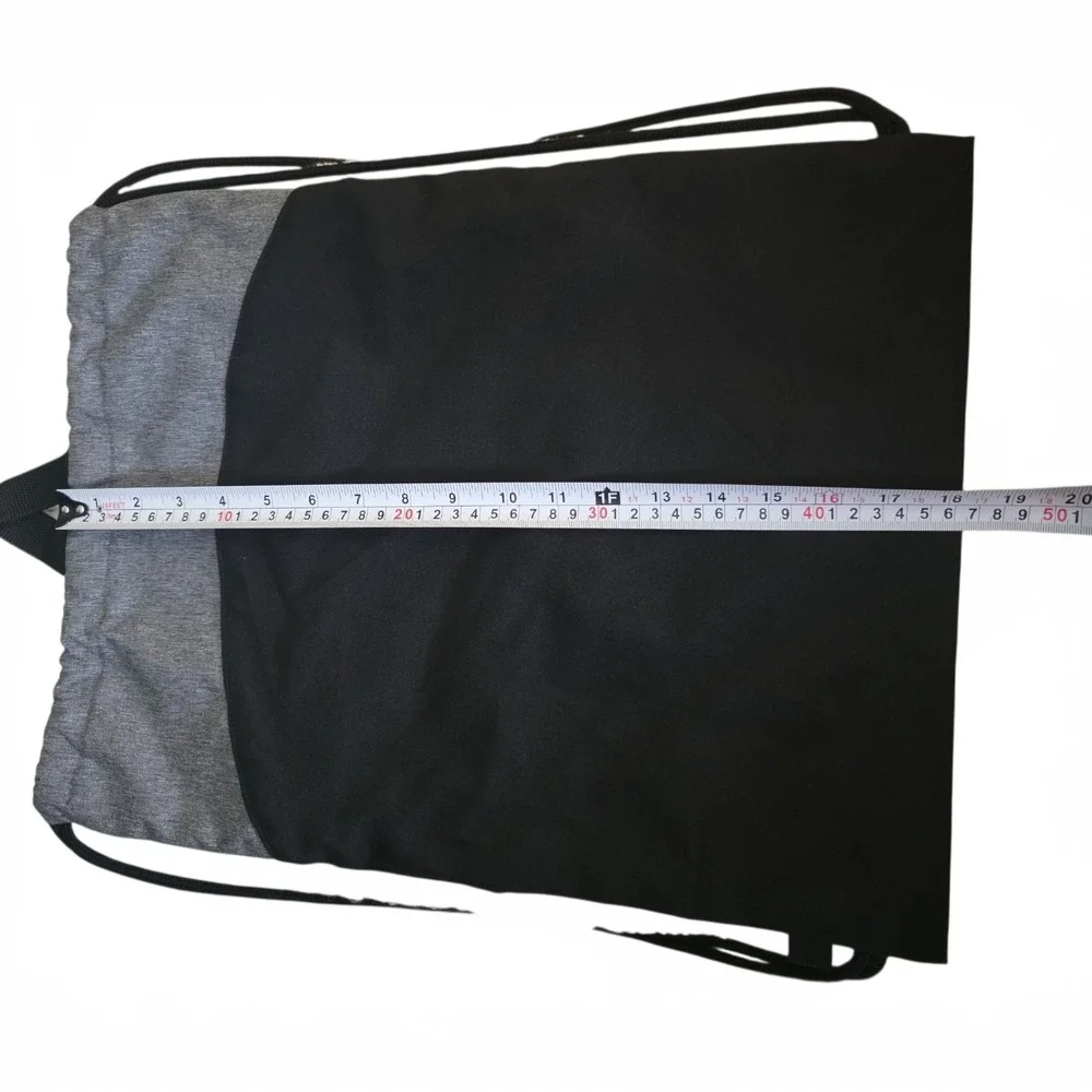 Adidas Golf Gym Bag string backpack lightweight black/ Grey classic logo